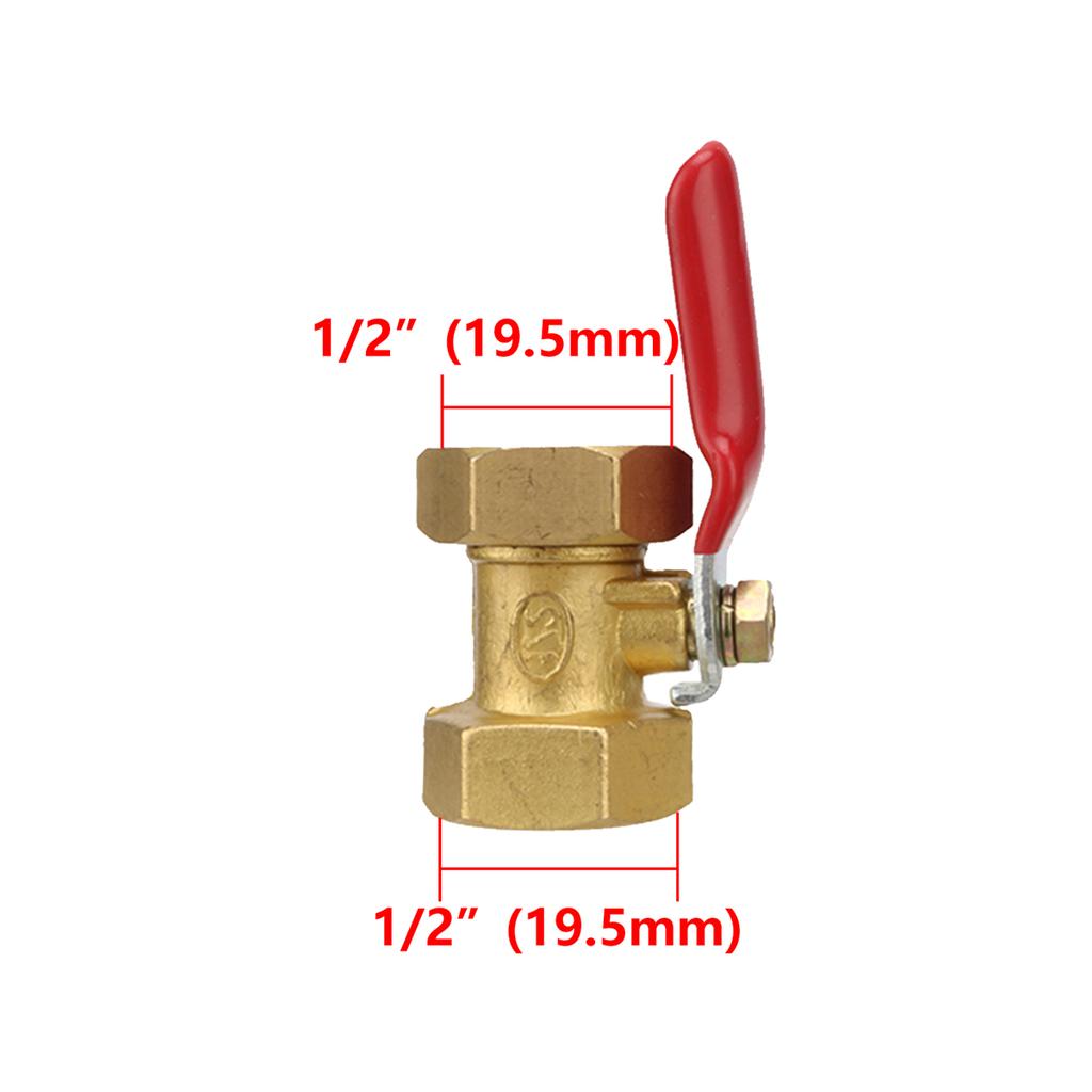 1/8" 1/4" 3/8" 1/2" BSP Female/Male Thread Brass Ball Valve Garden Irrigation Waterstop Controller Air Pump Water Pipe Fittings