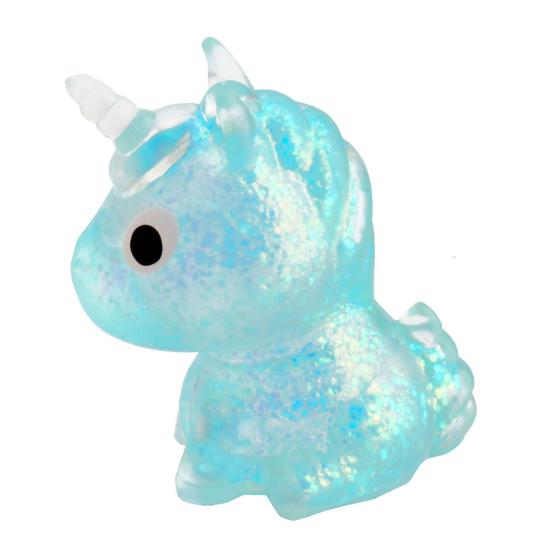 Clear Glitter Horse Squeeze Toy Anxiety Relief Stress Sugar Ball Soft Stretchy Horse Sensory Pinch Toy Home Office Relaxation Tool