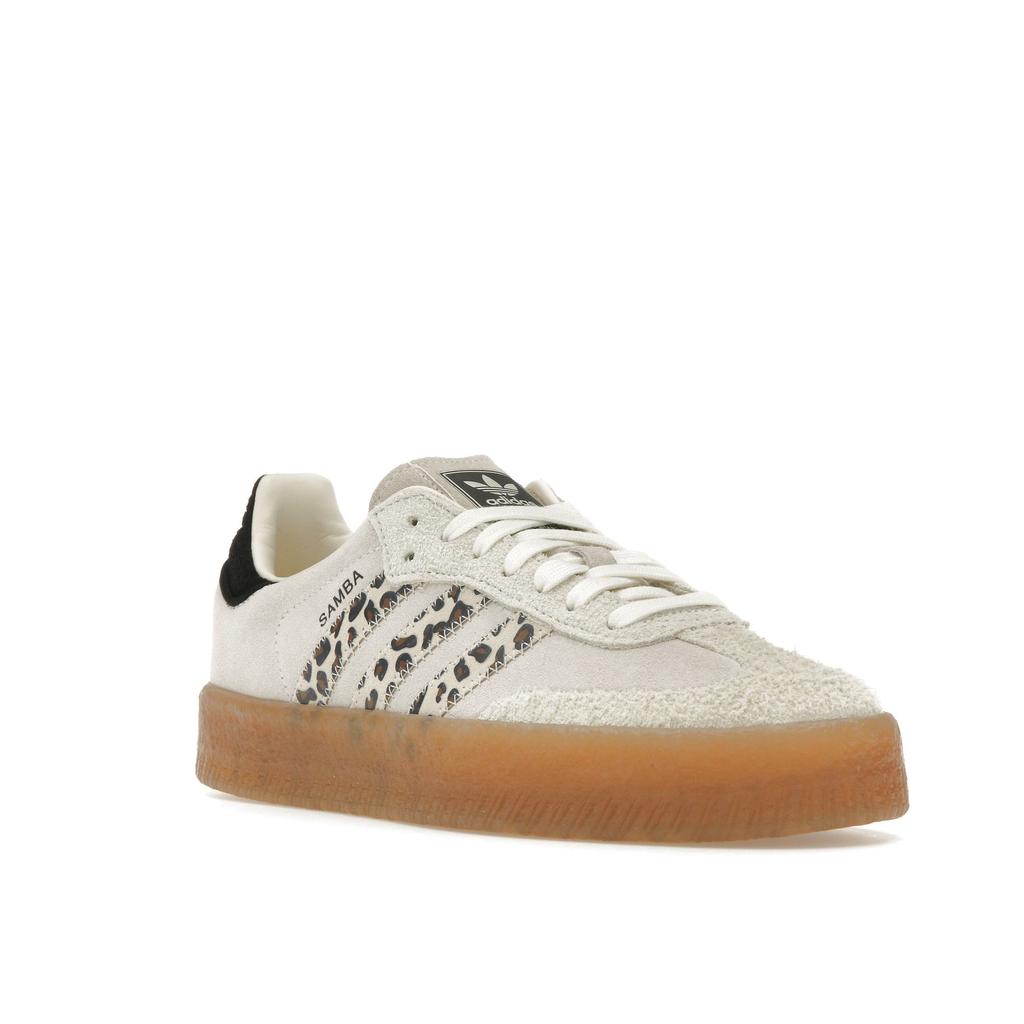 Adidas Sambae Cream White Leopard Women Sneakers Off-White Core-Black JI4226