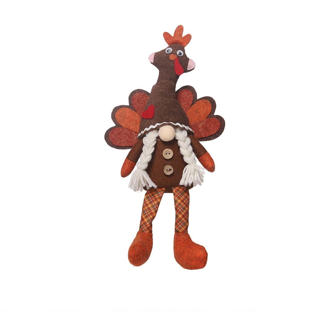Funny Thanksgiving Turkey Statue Creative Miniature Figurine Sculpture  Home