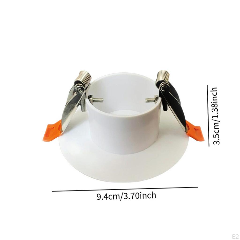 Ceiling Cover Plate Downlight Hole Trim ,Lightweight with Buckle Compact Decorative Panel for