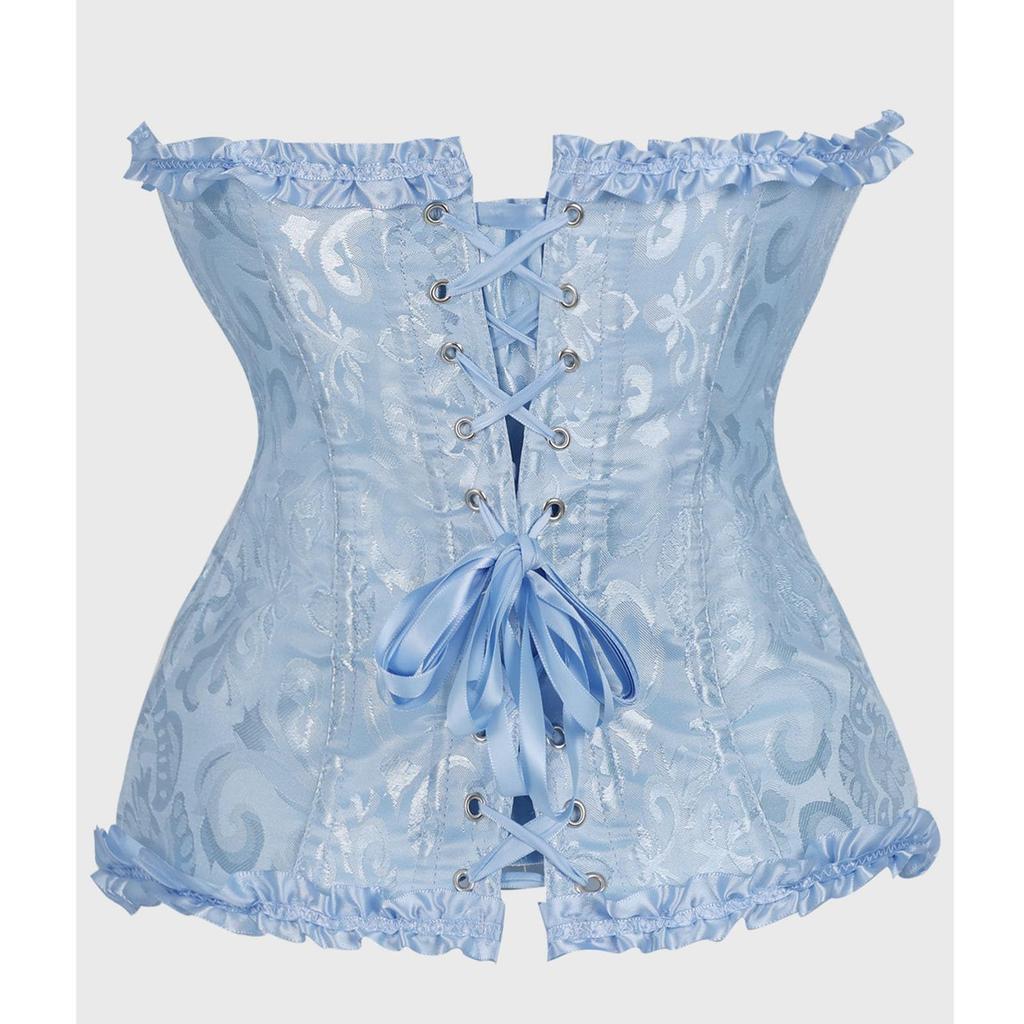 Women's Lace-Up Corset Top Bustier for Costume