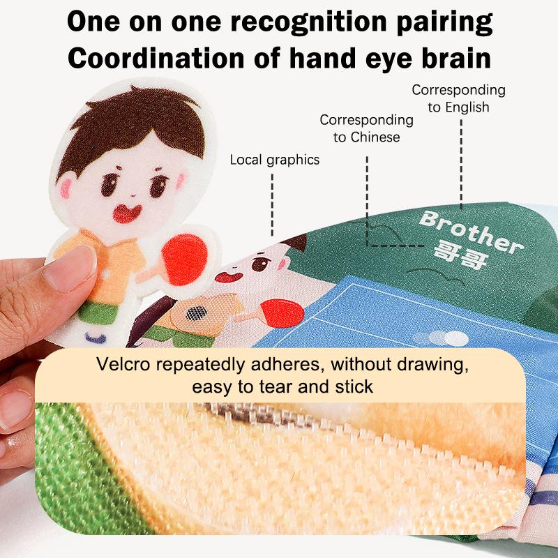Baby Early Education Cloth Book 3D Touch Interactive Book Anti-Tear Toy Book Montessori Sensory Toys 0-6 Months Babies