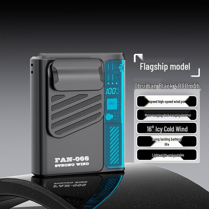 2026 Ultra-Light Portable Waist & Neck Fan with Strong Wind & Long Battery Life
