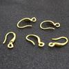 10pcs/lot 14x8mm 925 Sterling Silver French Earring Hooks Wire Settings Base Earrings Clasp Findings Earring Making Supplies