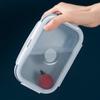 4pcs Rectangular Foldable Lunch Box Large Capacity Food Storage Container Silicone Lunch Box  Adult