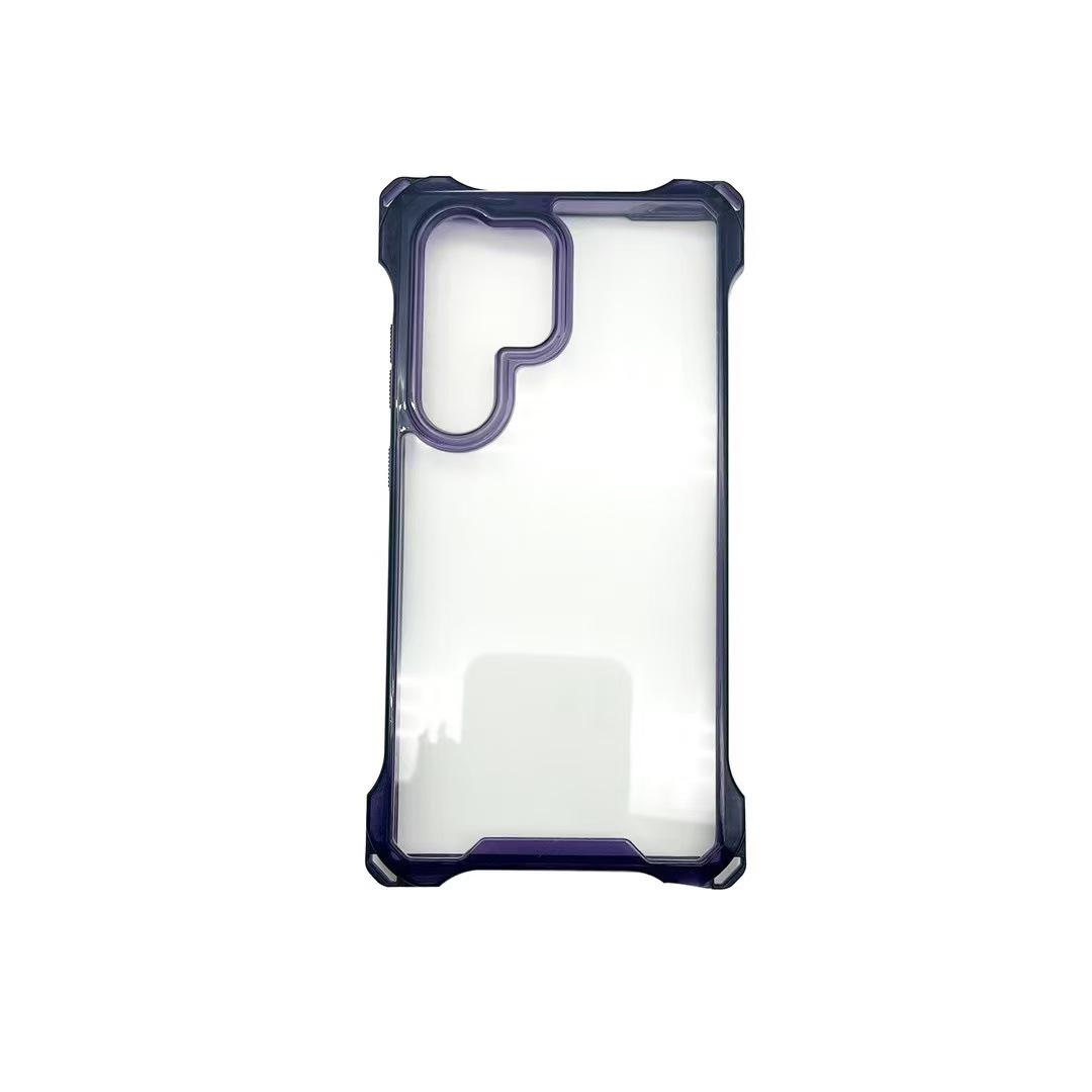 Samsung S25 Ultra Clear Phone Case with Four-Corner Lanyard, A35 Protective Hard Shell Samsung A33 5G фиолетовый