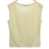 Rene INTERNATIONAL No Sleeve Knit 38 White Sweater Women Used
