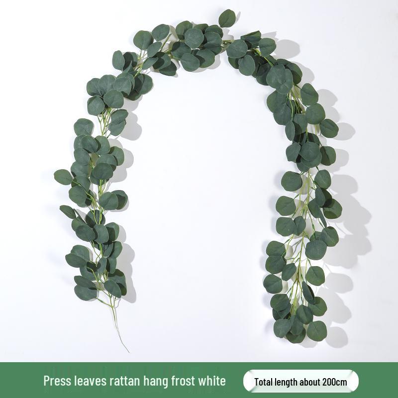 Artificial Rattan Vines for Pipe and Ceiling Decoration - Fake Green Leaves