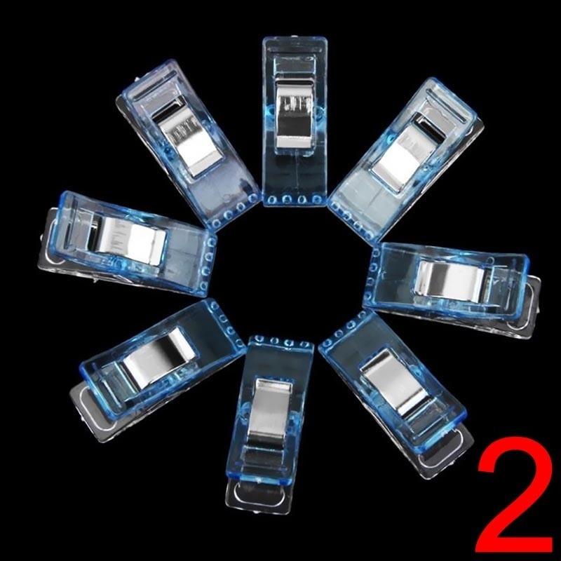 

50 шт. Чудо-клипсы Клипсы для квилтеров Швейные клипсы Принадлежности для квилтинга Подставка для рулонной ткани синий