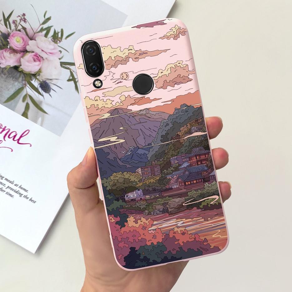 For Huawei Nova 3i Case INE-LX1 Cute Astronauts Cover Soft Silicone Phone Case For Huawei P Smart Plus 2018 Nova3i Fundas Bumper
