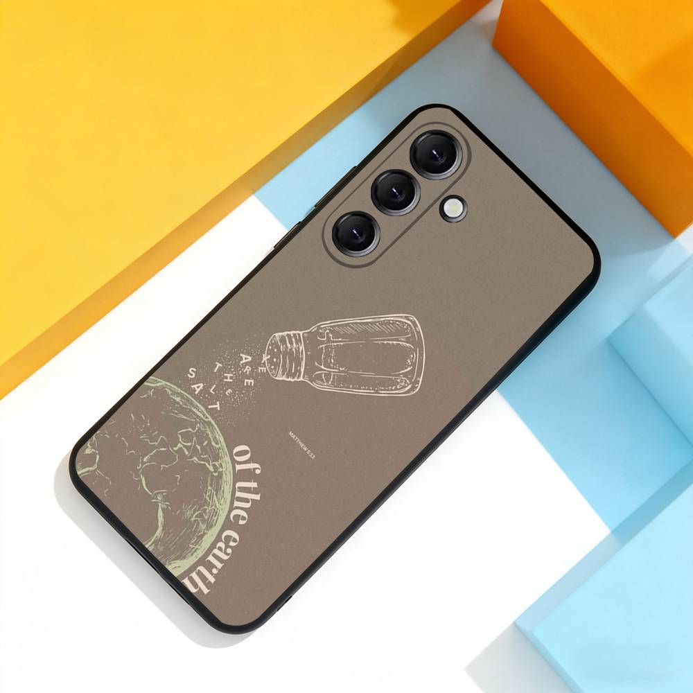 God Jesus Bible V-Verse Phone Case For Samsung Galaxy A 73,72,51,53,52,71,22,5G,Note,J7,8,9 Soft Precise Hole Black Cover