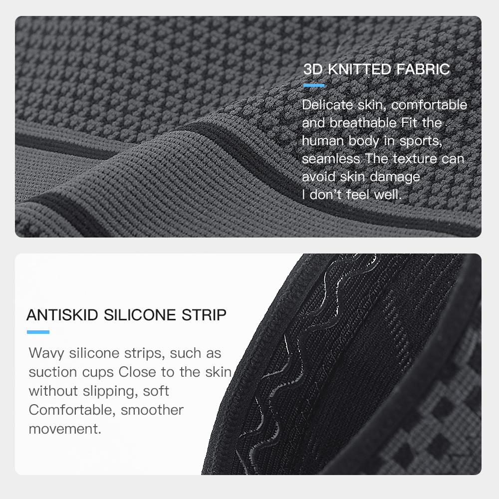 Kompressions-Kniebandage Gelenkschmerzen Arthritis Linderung Laufen Fitness Anti-Rutsch Silikonstütze Knieschoner