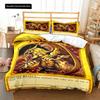 Luxury New 3D Print Anime Yu Gi Oh Card Duvet Cover Set Blue Eyes White Dragon Cartoon Bedding Sets King Size Cover Sets