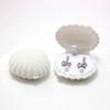 1 Piece Lovely Shell Shape Velvet Jewelry Box Wedding Engagement Ring Box for Earrings Necklace Bracelet Display Gift Box Holder