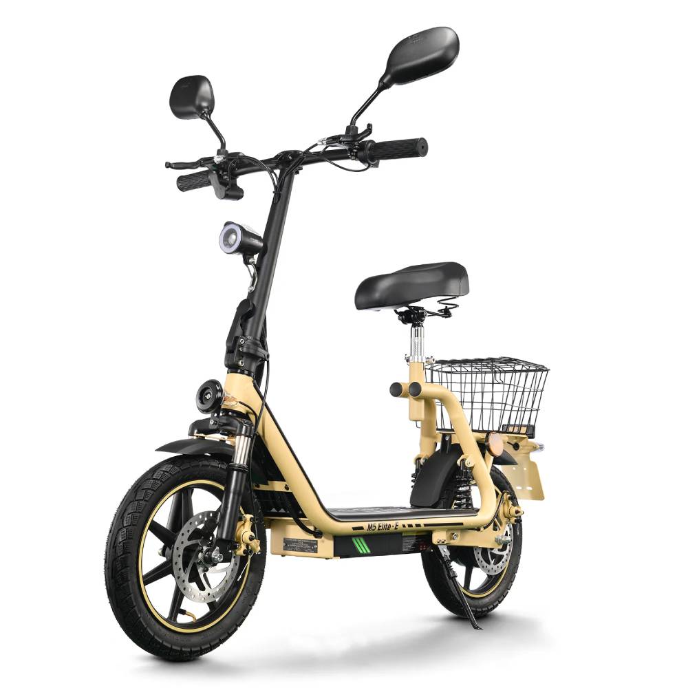 TWOFISH M5 Elite-E Adult Electric Scooter 500W Motor 14 Inch Tires 48V 13AH Battery Foldable E-Scooter With Seat
