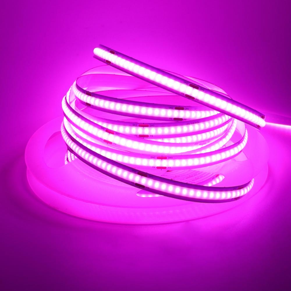 New 5V USB COB Strip Light 320Leds/m Warm Natural White Cabinet Lamp Night Lighting Flexible LED Ribbon Stripe DC5V TV Backlight