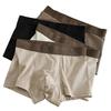4Pcs Men Boxer Underwear Elastic Mid-Waist Design Breathable Fabric Shorts Briefs Letter Print U-Convex Panties Daily Wear