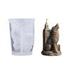 Kit de Fabrication de Bougies Fait Main Comprenant un Moule en Silicone Forme Loup et Tour pour les Amoureux des Loisirs Créatifs