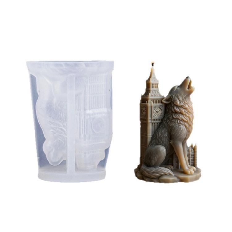 

Handmade Candle Making Set Including Wolf And Tower Shape Silicone Mould For Craft Lovers 1