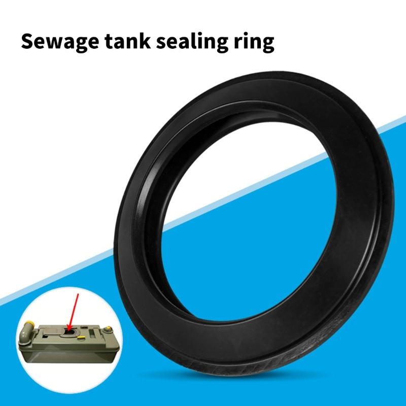 Leak Proof Toilet Seal Rings Heavy Duty Rubber Gasket Universal Fit Long Lasting Toilet Seal for Campers Waste Tanks