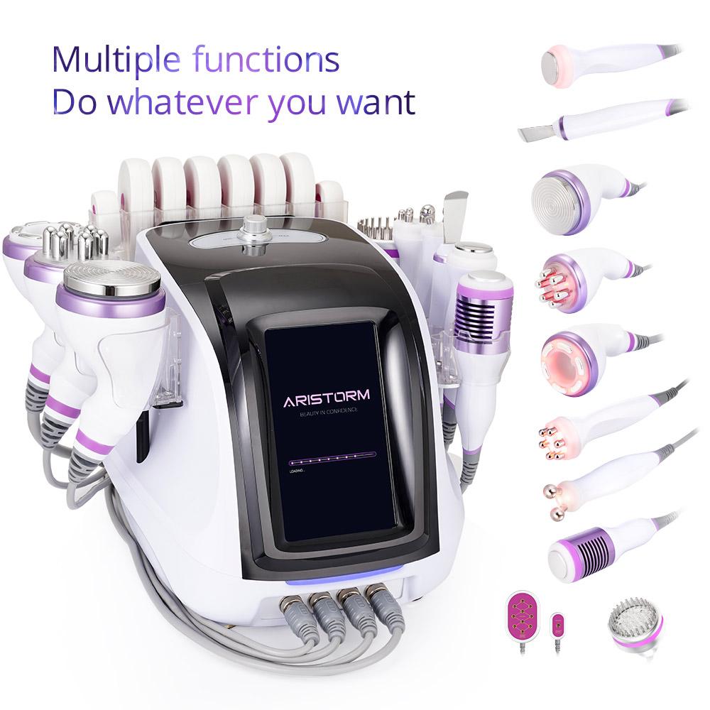 Ultrasonic 40K Cavitation RF Vacuum Weight Loss Photon Microcurrent Laser Shaping Machine