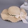 Boho Bow Straw Hat Colorful Women's Sun Hat Sweet Weave Hat  Summer