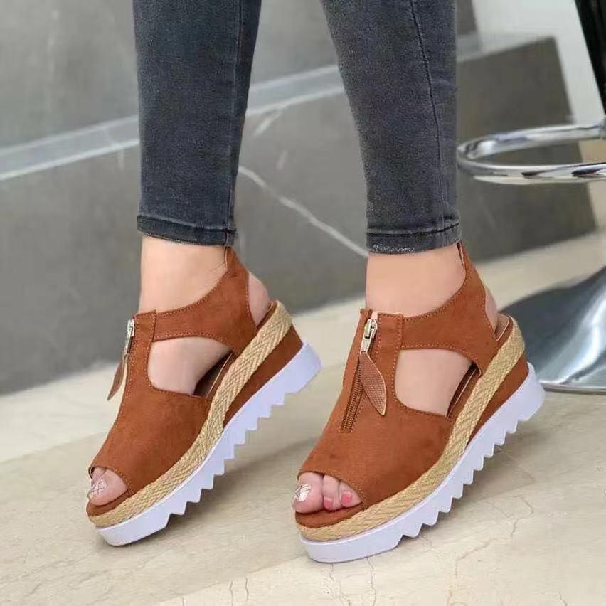 Buy Women Summer Flat Heel Sandals Female Casual Platform Sandals