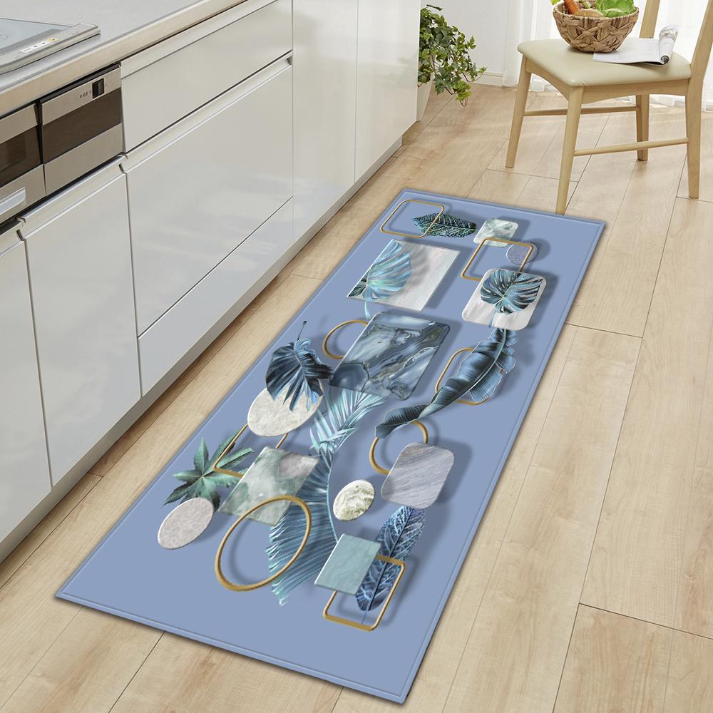 

Коврик для кухни, коридор, крыльцо, дверной коврик, нескользящий ковер для спальни, дома, гостиной, ковер для ног, цветок 50x80cm