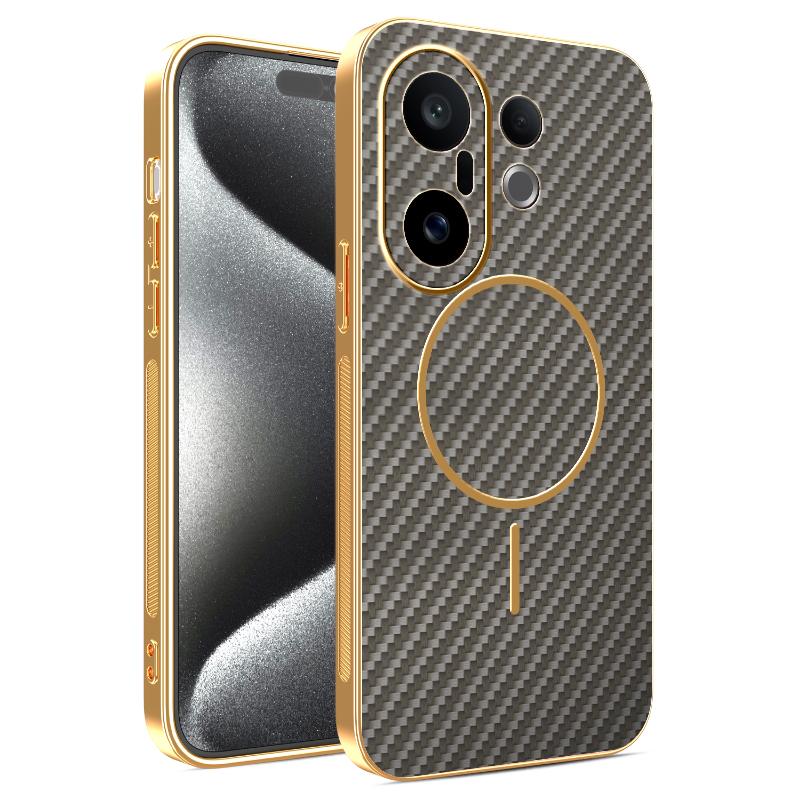Case For Vivo X200 FE/ S30 Pro Mini New Electroplating Kevlar Magnetic Frosted Cover For Vivo X200FE Shockproof Bumper Funda
