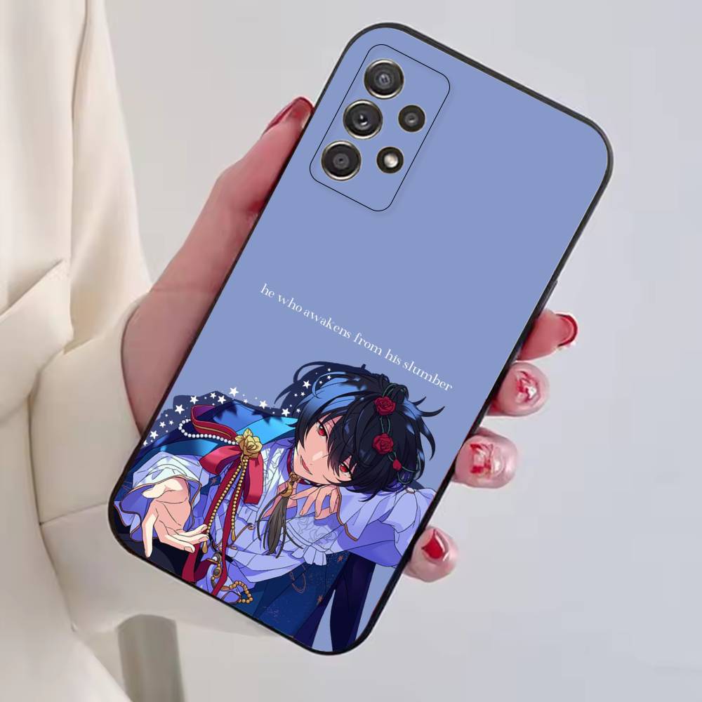 Sakuma R-Ritsu Game Ensemble Stars Phone Case For Samsung S25,S24,S21,S22,S23,S30,Ultra,S20,Plus,Fe,Lite,Note,10,Black Cover