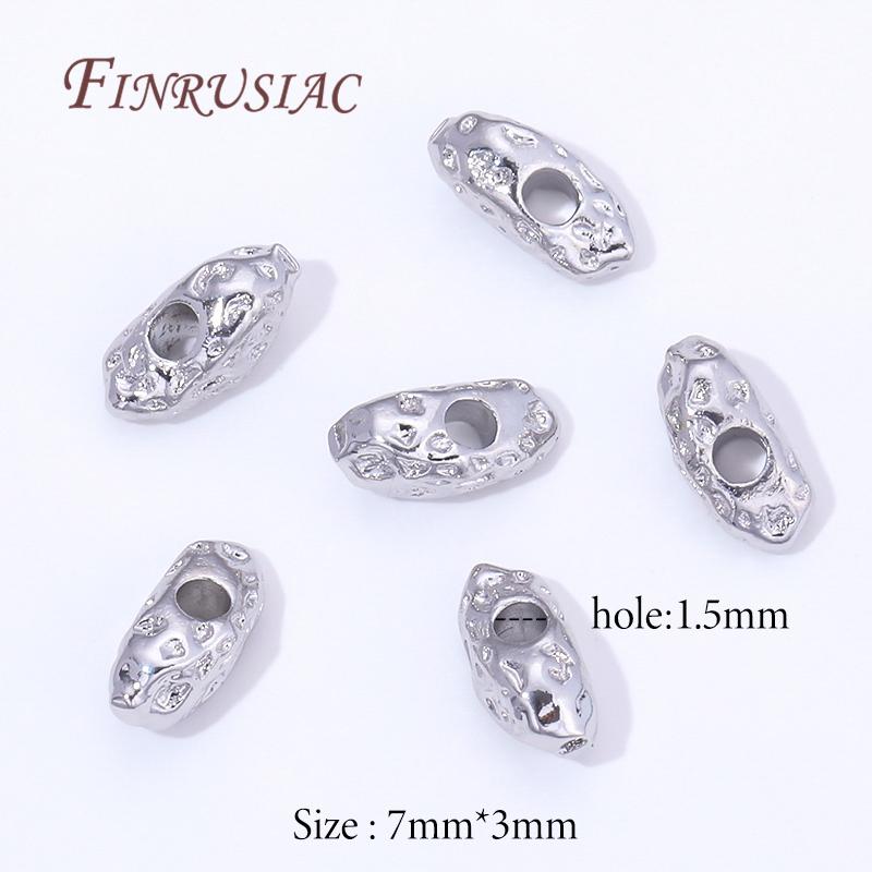 10/20Pcs 18K Gold Plated Decorative Beads,Spacers For Bead,Metal Separator Beads,Jewelry Making Supplies,Bracelets Accessories