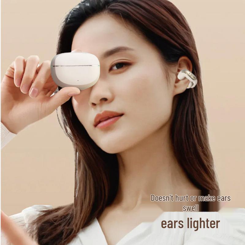 GT Bluetooth Sports Ear Clip Earphones, Compatible with Android & Apple, Ultra-Long Battery, Digital Display