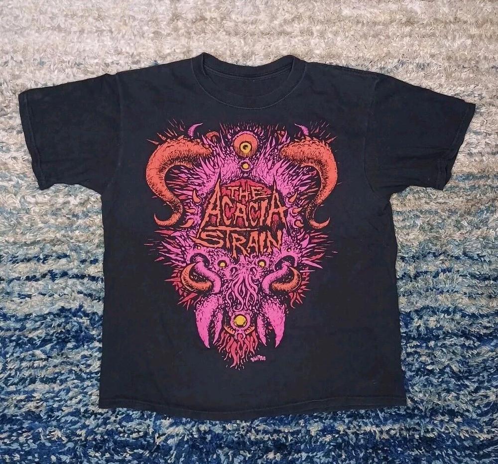 

The Acacia Strain Band Graphic Black Cotton T Shirt Full Size S-5XL MD1181 Unisex T-Shirt XXXXL