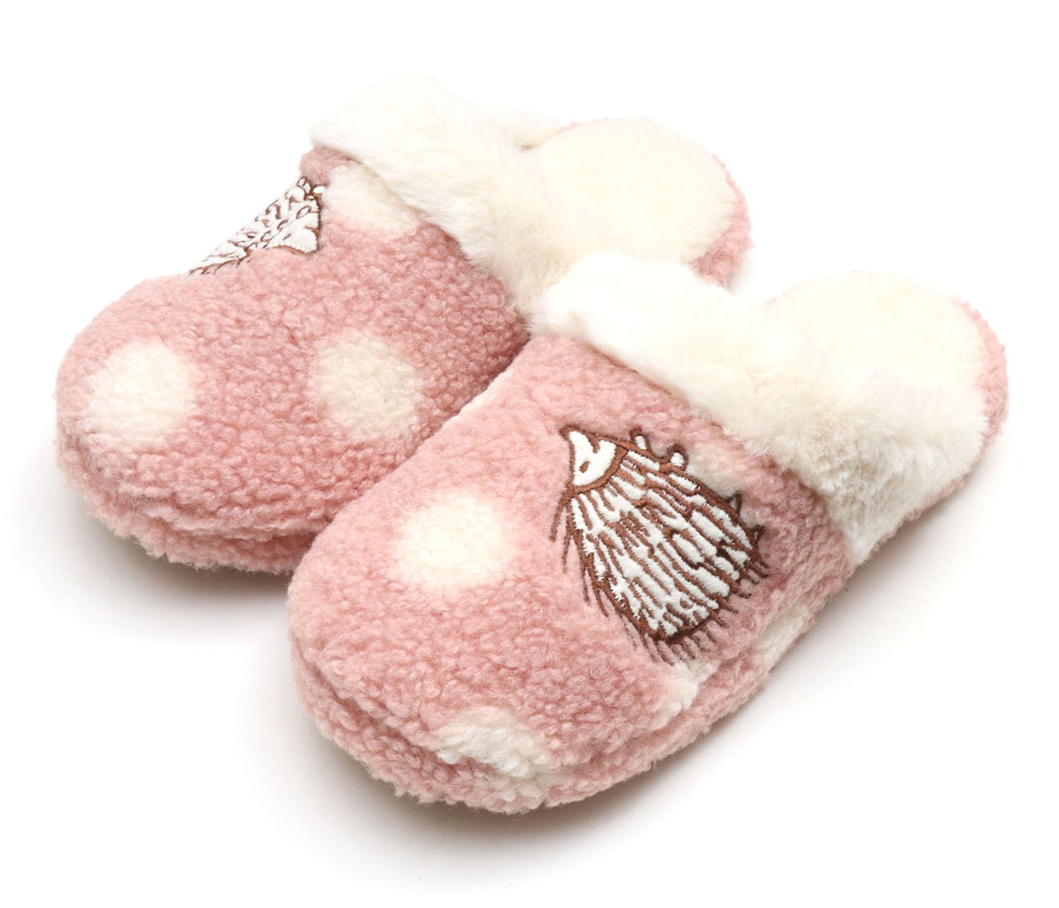 

Тапочки-ежики Lisa Larson в горошек, скандинавский стиль, комнатные тапочки Lisa Larson для женщин и [милых мужчин] (розовый) розовый