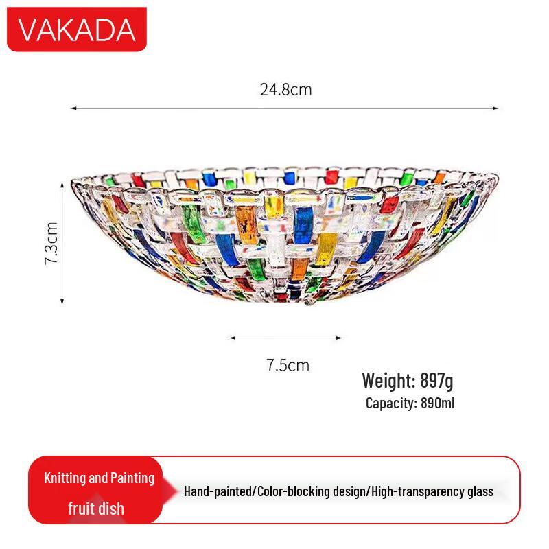 Стеклянная посуда VAKADA для конфет и закусок