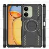 Shockproof Armor Case For Xiaomi Poco C65 Magnetic Adsorption Wireless Charge Cover Poco C65 Case For Poco C65 Case 6.74 Inch