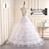 Verstelbare Puffy Bruids Petticoat Onderrok met Visgraat Middenlengte voor Bruiloft of Lolita Jurken.