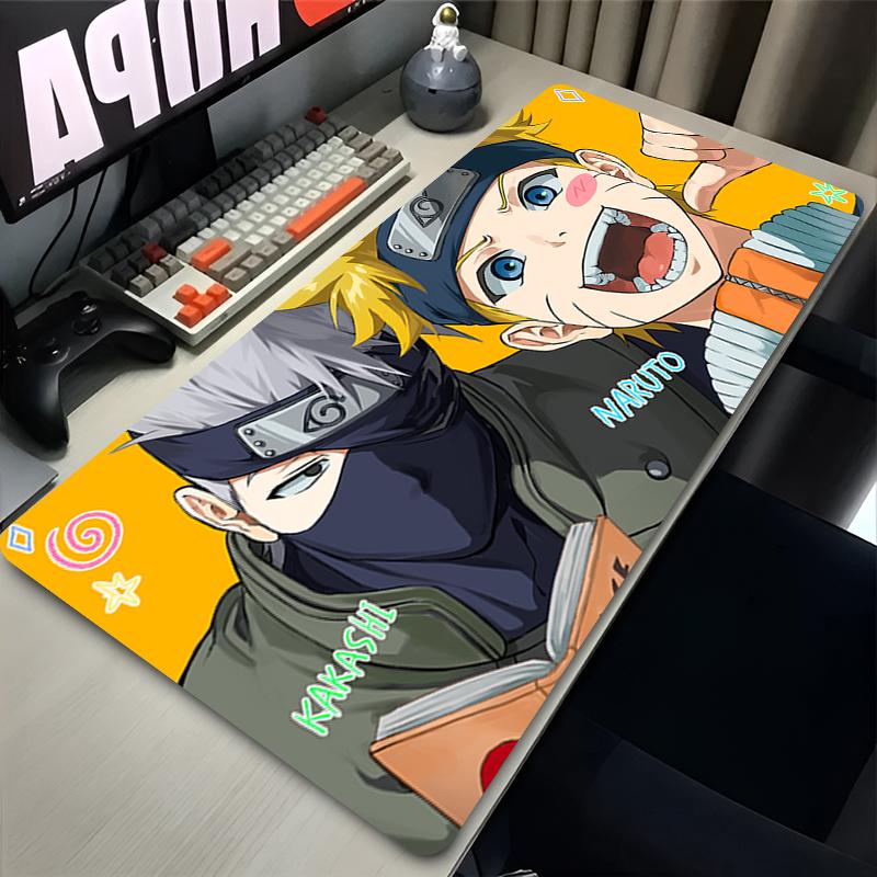 Tapis de souris Anime Gamer Plus Grand XXL N-Naruto Clavier d'ordinateur Tapis de bureau Accessoires de jeu PC Accessoires de bureau Tapis de souris