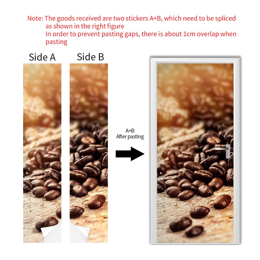 Cross-Border Self-Adhesive Removable Door & Wall Sticker for Rental Room Renovation.
