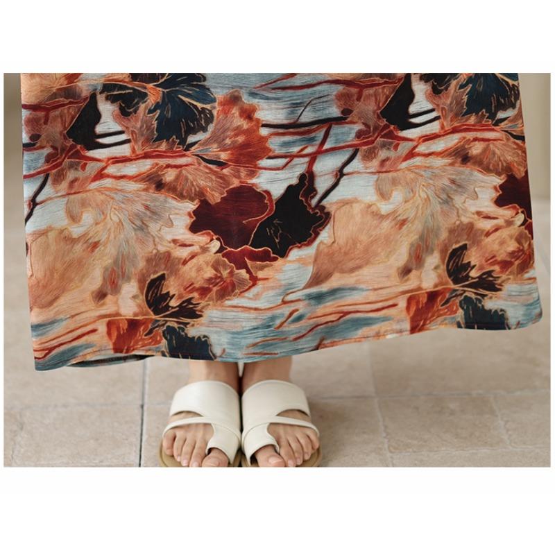 DIMANAF 2026 New Women Plus Size Summer Lady Long Dress Loose Oversize Maxi Floral Print Beach Sundress Clothing Vest Sleeveless