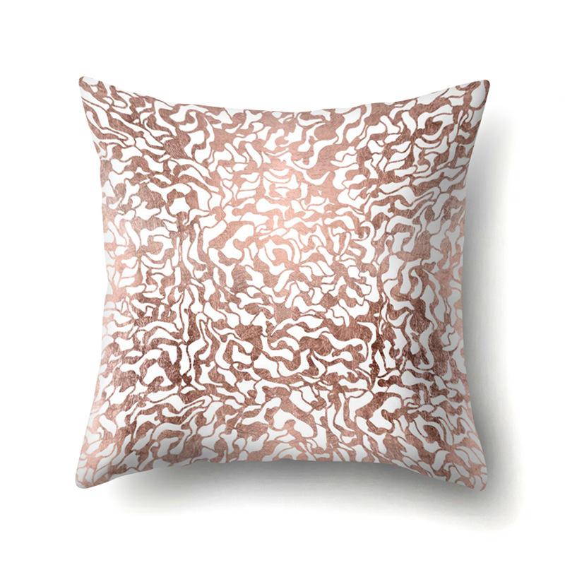 Polyester Pillow Case Automobile Decoration Home Printed Pillow Case Waist Cushion Cover Car Cushion Head Cushion Cover