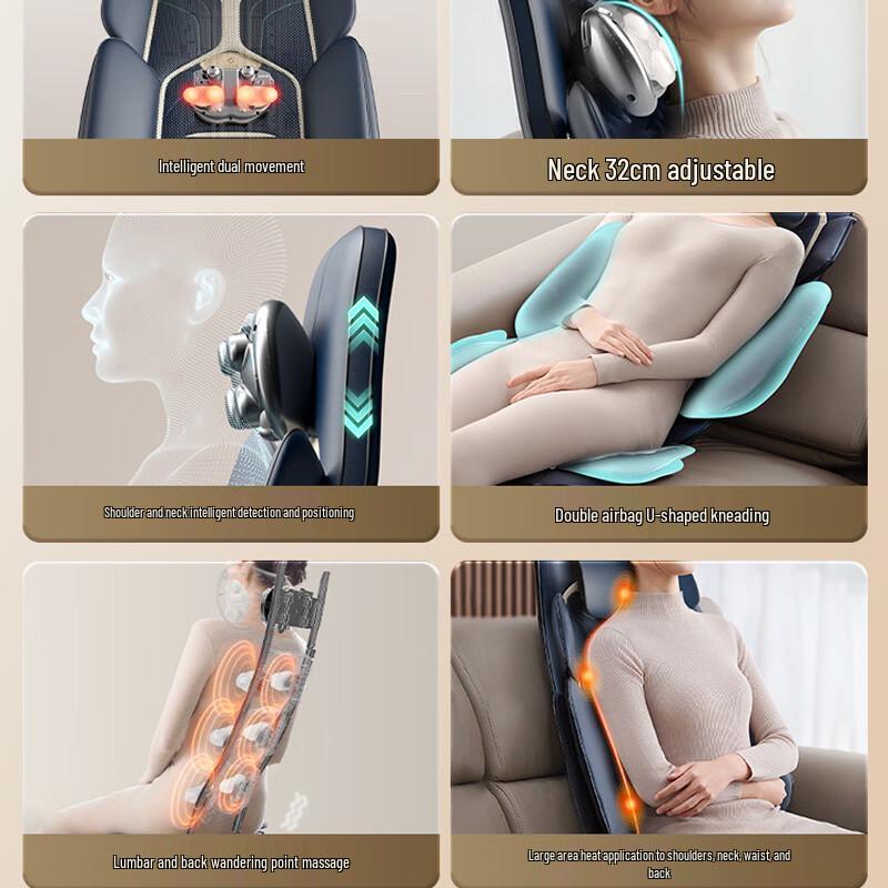 CLORIS Full-Body Kneading Massage Backrest CN plug (adapter included)