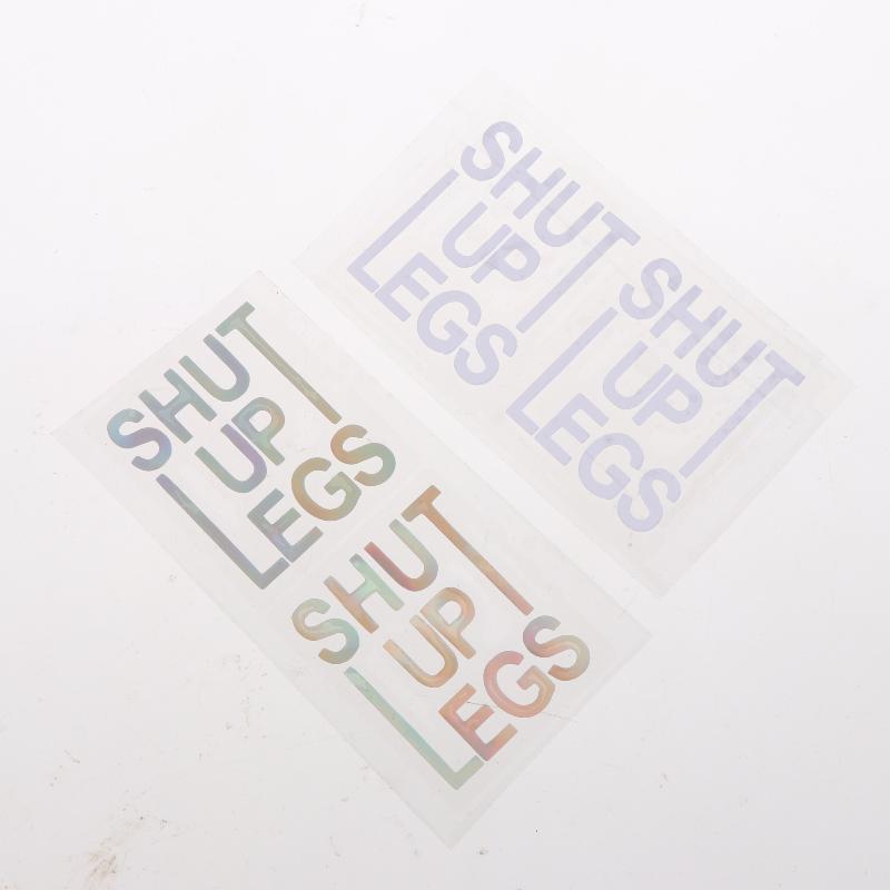 2Pcs Bicycle Frame Top Tube Stickers Shut Up Legs Bike Sticker Waterproof Vinyl Decal Decoration For Mtb Bike Accessories