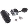 500V 12V / 24V Ip67 Round Plug, Socket, Connector Plug With Cover Waterproof