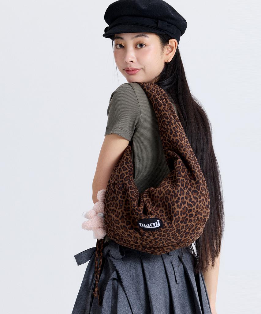 Macni Leopard Hobo Bag