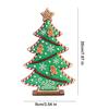 Yousheng Weihnachtsbaumschmuck Bonbonfarben Lebkuchenmann Design Holz Tischdekoration Wand Kaminregal Ornament Geschenk