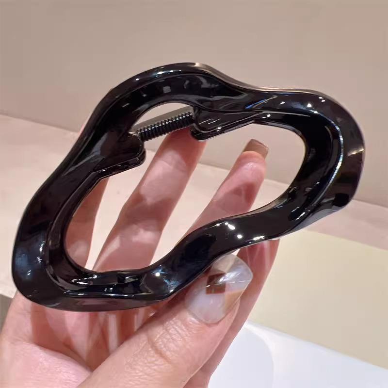 2025 High-End Acrylic Cloud Large Hair Claw for Women - Back of Head Shark Clip Accessory