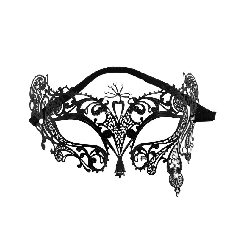 Elegant Metal Diamond Mask Masquerade Couple Halloween Party Women Accessory