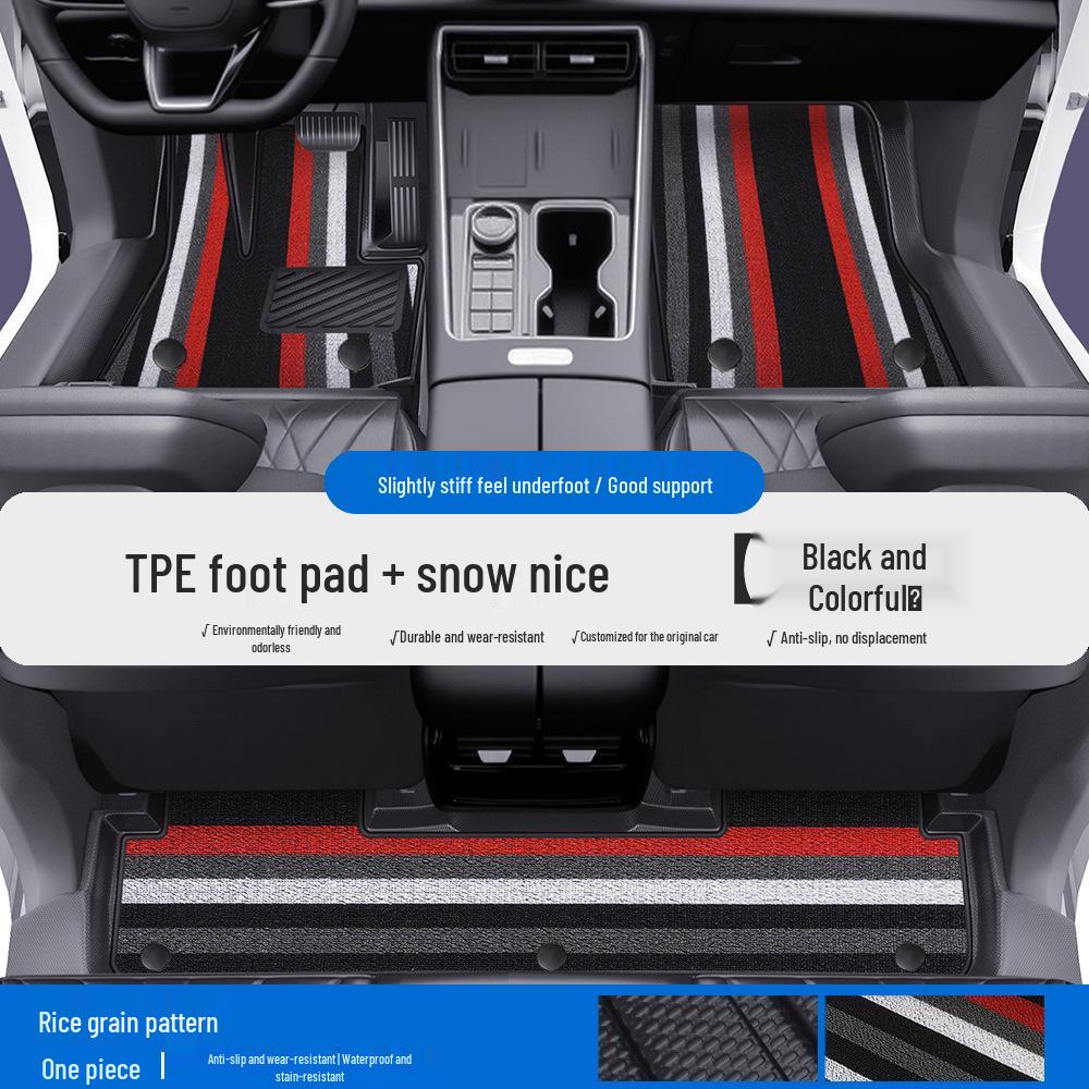 Compatible TPE Floor Mats with Door Sills for Chery Fengyun T10/T11/A8/A8L/A9/A9L - Full Coverage